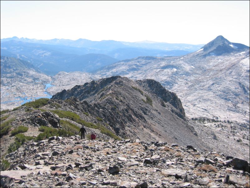 2005-10-09 Deso (39) view down Jack's southern ridge with R+T and Pyramid